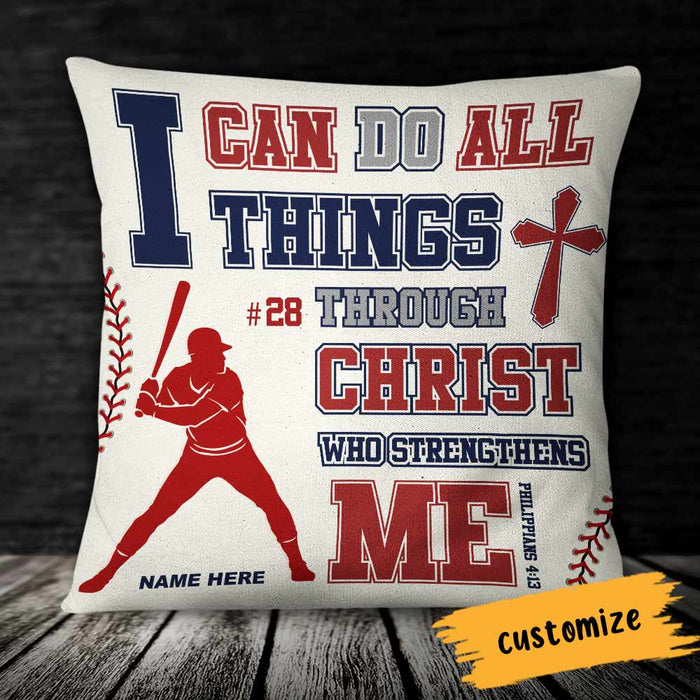 Personalized Love Baseball Pillow DB87 87O66 1