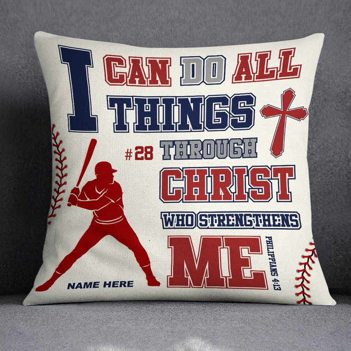 Personalized Love Baseball Pillow DB87 87O66 1