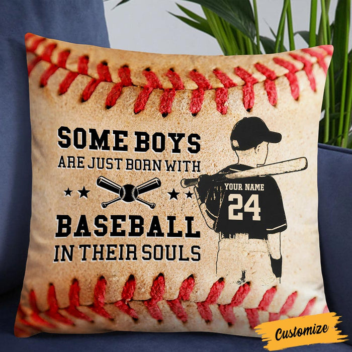 Personalized hot sale baseball pillow