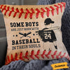 Personalized Love Baseball Grandson Pillow DB84 30O36 1