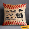 Personalized Love Baseball Grandson Pillow DB84 30O36 1