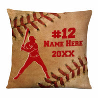 Personalized Love Baseball Player Pillow DB84 95O58 thumb 1