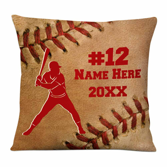 Personalized Love Baseball Player Pillow DB84 95O58 1
