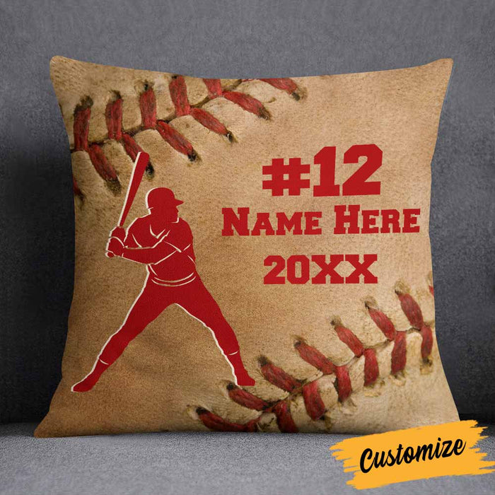 Personalized Love Baseball Player Pillow DB84 95O58 1