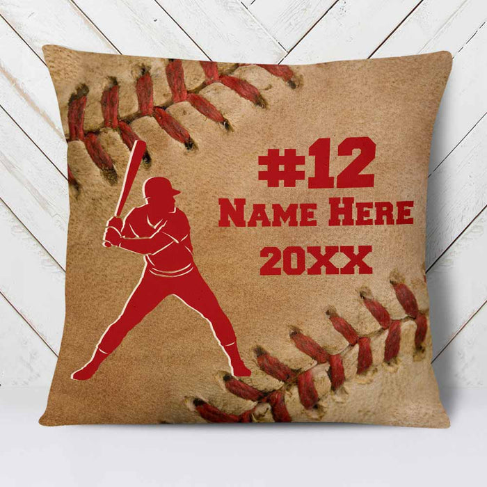 Personalized Love Baseball Player Pillow DB84 95O58 1