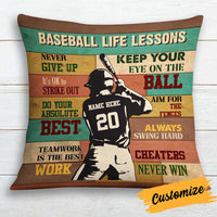Personalized Love Baseball Player Life Lessons Pillow DB81 85O34 thumb 1