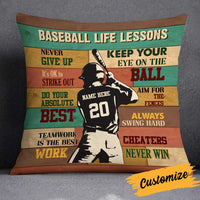 Personalized Love Baseball Player Life Lessons Pillow DB81 85O34 thumb 1