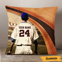 Personalized Love Baseball Player Pillow DB82 85O47 thumb 1