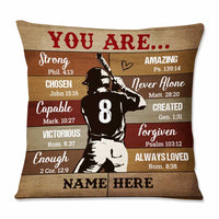Personalized Love Baseball Player You Are Pillow DB83 85O57 thumb 1