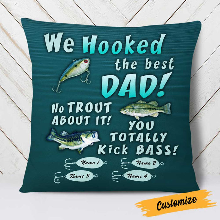 Personalized Fishing Dad Grandpa Pillow DB82 87O23 1