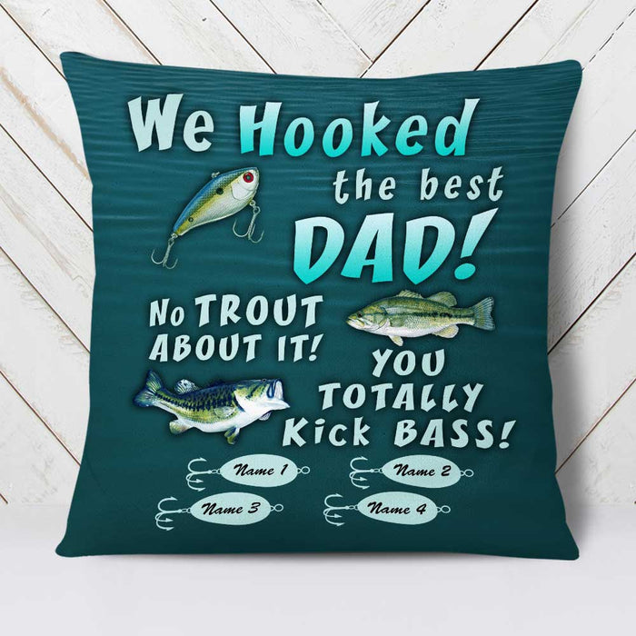 Personalized Fishing Dad Grandpa Pillow DB82 87O23 1