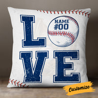 Personalized Love Baseball Pillow DB92 26O19 thumb 1