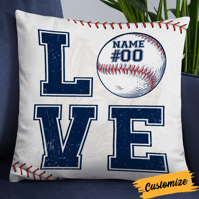 Personalized Love Baseball Pillow DB92 26O19 1