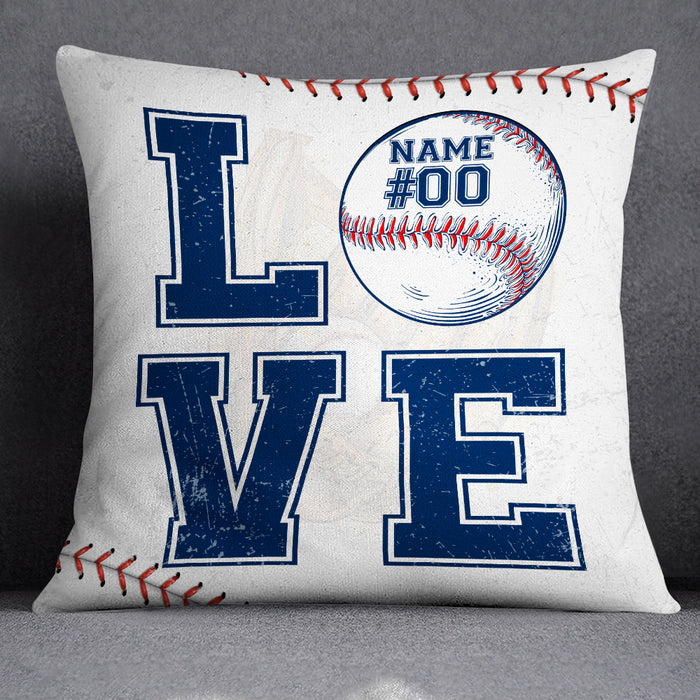 Personalized Love Baseball Pillow DB92 26O19 1