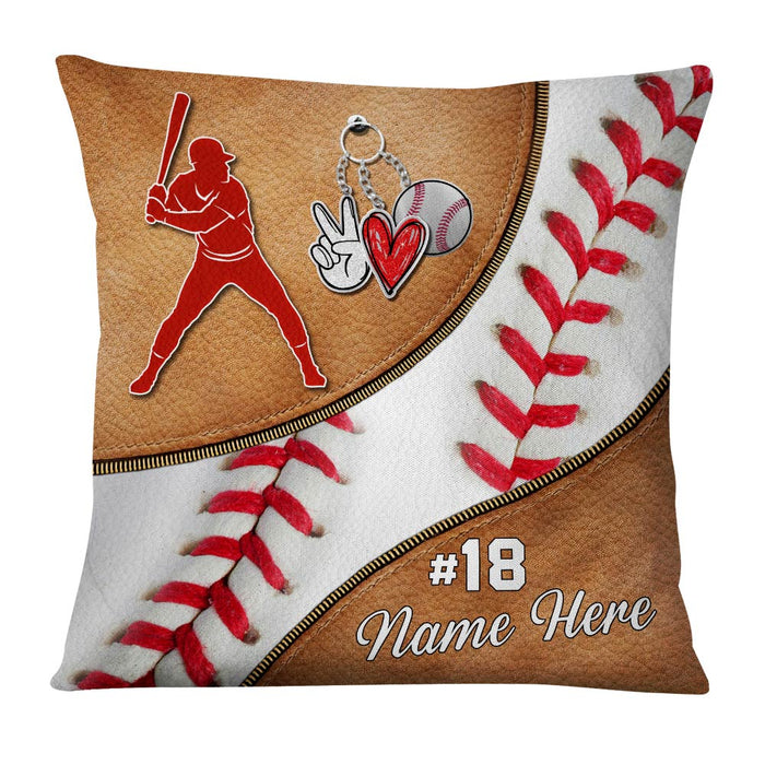 Personalized Love Baseball Pillow DB85 26O36 1