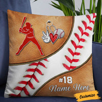 Personalized Love Baseball Pillow DB85 26O36 thumb 1