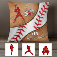 Personalized Love Baseball Pillow DB85 26O36 thumb 1