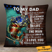Personalized Fishing Dad Grandpa Pillow DB82 30O57 thumb 1