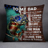 Personalized Fishing Dad Grandpa Pillow DB82 30O57 thumb 1