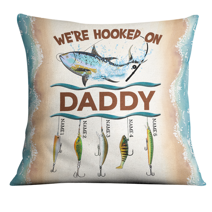 Personalized Fishing Dad Grandpa Pillow DB81 95O24 1