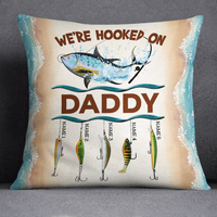 Personalized Fishing Dad Grandpa Pillow DB81 95O24 thumb 1