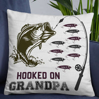 Personalized Fishing Dad Grandpa Pillow DB82 95O66 thumb 1
