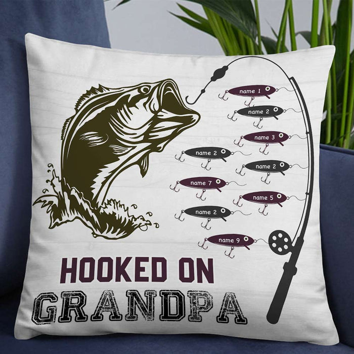 Personalized Fishing Dad Grandpa Pillow DB82 95O66 1
