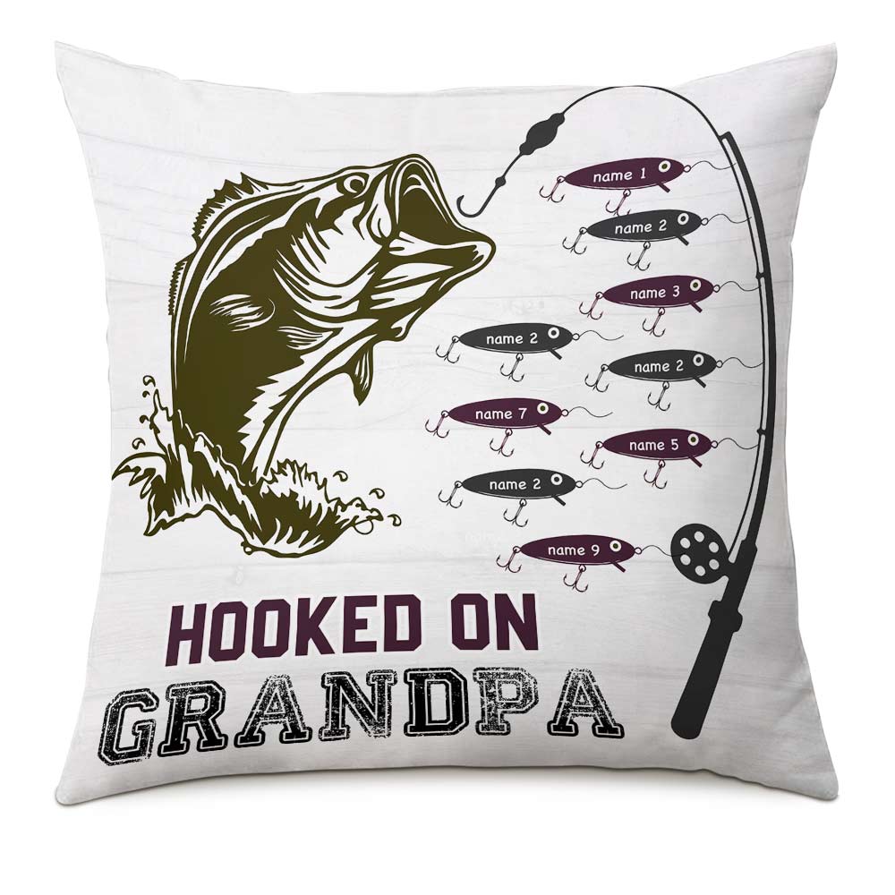 Personalized Fishing Dad Grandpa Pillow DB82 95O66