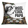 Personalized Fishing Reel Cool Grandpa Pillow DB83 30O18 1