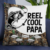 Personalized Fishing Reel Cool Grandpa Pillow DB83 30O18 thumb 1