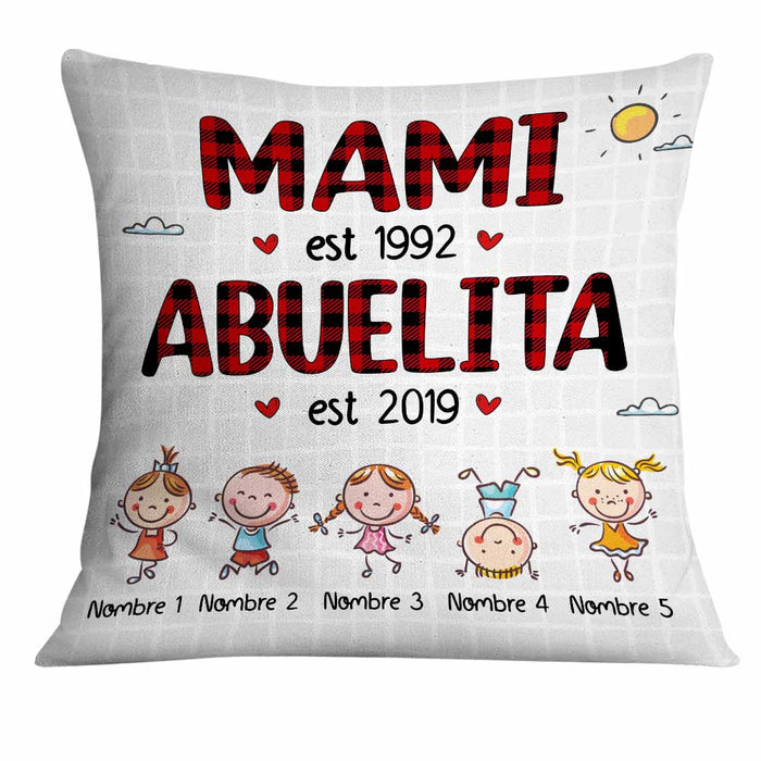 Personalized Mom Grandma Spanish Madre Abuela Pillow DB81 26O34 1