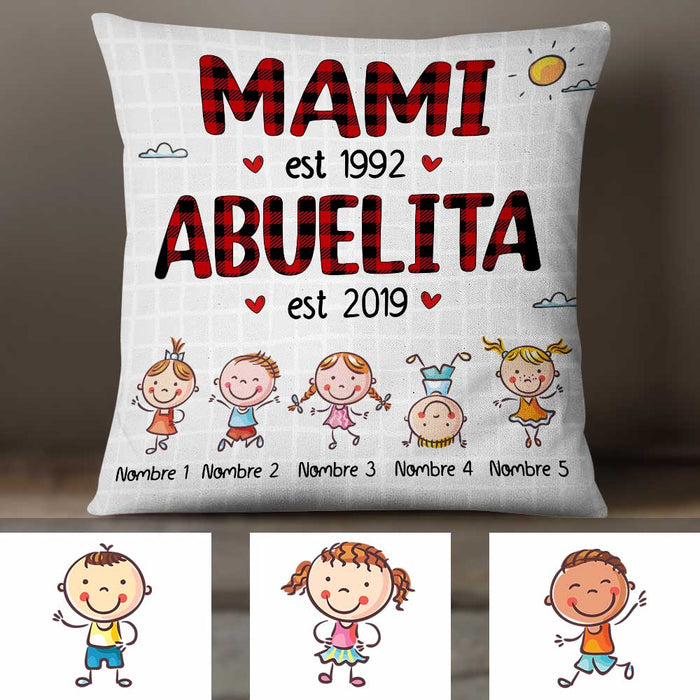 Personalized Mom Grandma Spanish Madre Abuela Pillow DB81 26O34 1