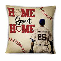 Personalized Love Baseball Home Sweet Home Pillow DB92 95O66 thumb 1