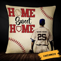 Personalized Love Baseball Home Sweet Home Pillow DB92 95O66 thumb 1