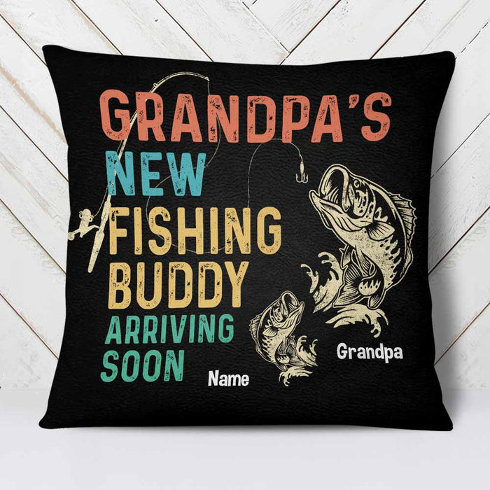 Personalized Fishing Dad Grandpa Pillow DB83 23O58 1