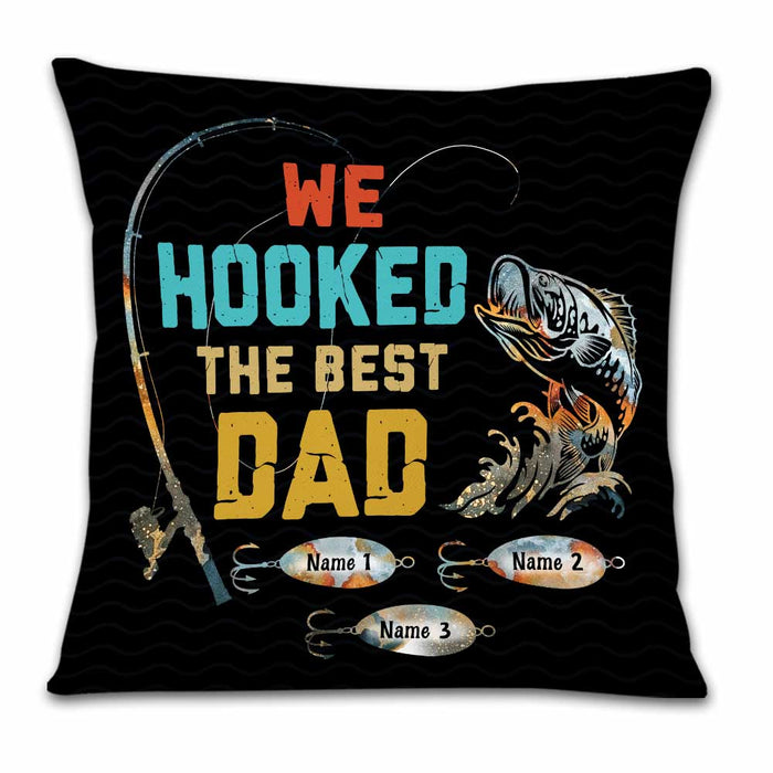 Personalized Fishing Dad Grandpa Pillow DB84 23O23 1
