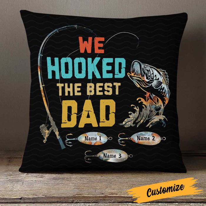 Personalized Fishing Dad Grandpa Pillow DB84 23O23 1