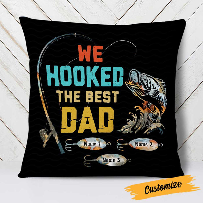 Personalized Fishing Dad Grandpa Pillow DB84 23O23 1