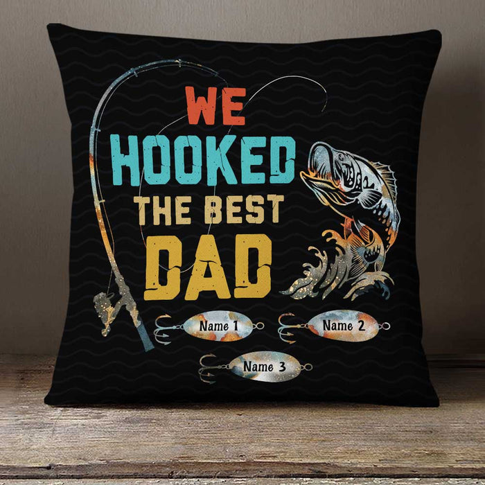 Personalized Fishing Dad Grandpa Pillow DB84 23O23 1