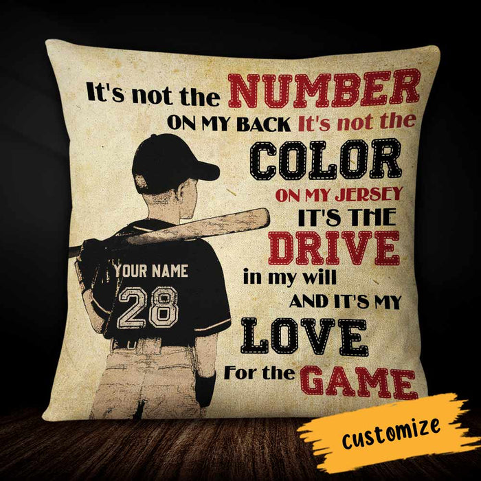 Personalized Love Baseball Pillow DB96 23O66 1