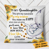 Personalized Granddaughter Elephant Sunflower Pillow DB94 87O58 thumb 1