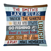 Personalized Lake Rules House Pillow DB101 85O36 thumb 1