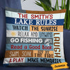 Personalized Lake Rules House Pillow DB101 85O36 thumb 1