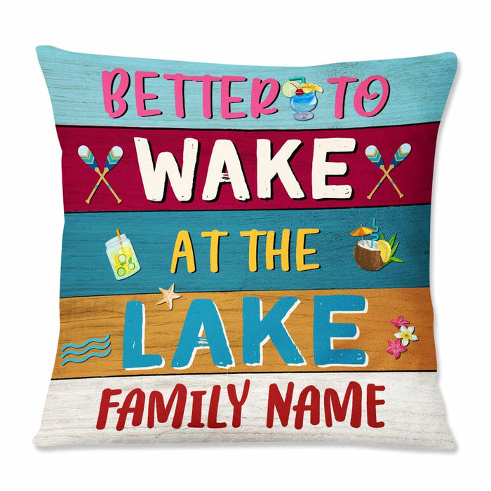 Personalized Lake Pillow DB101 87O57 1