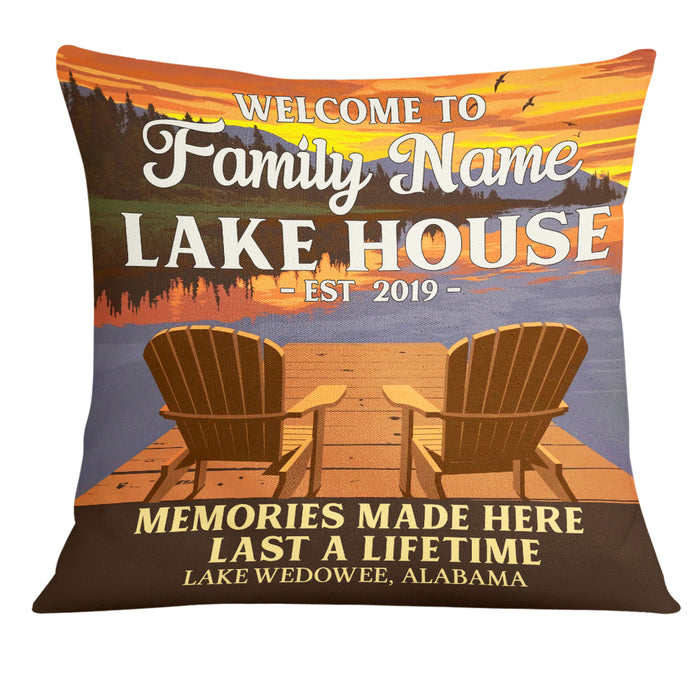 Personalized Lake Pillow DB102 87O19 1