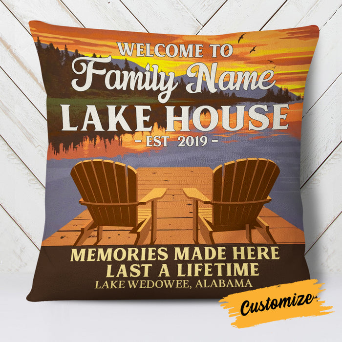 Personalized Lake Pillow DB102 87O19 1