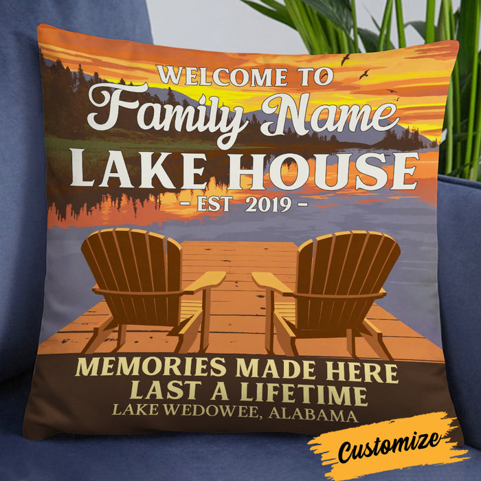 Personalized Lake Pillow DB102 87O19 1