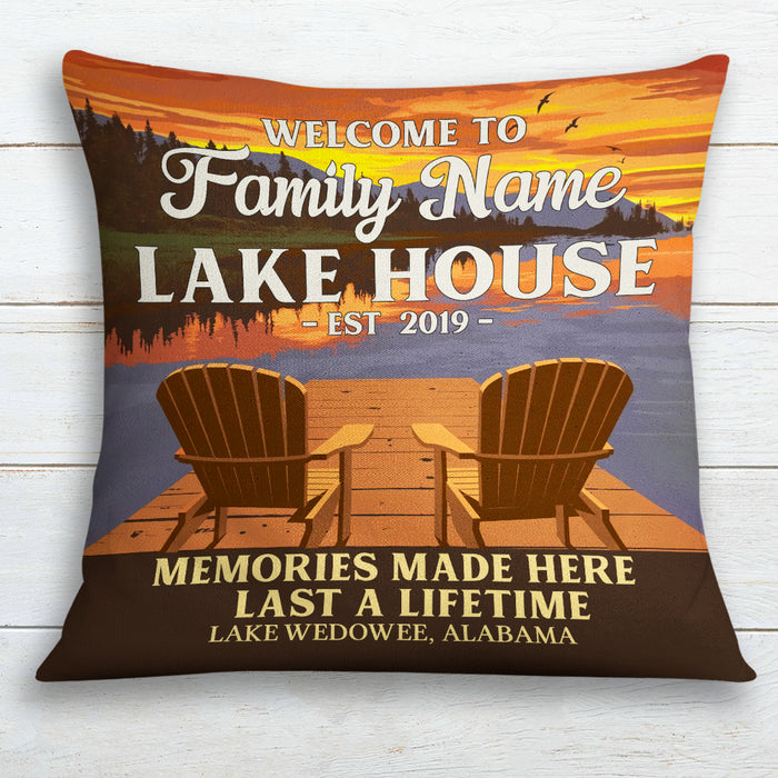 Personalized Lake Pillow DB102 87O19 1