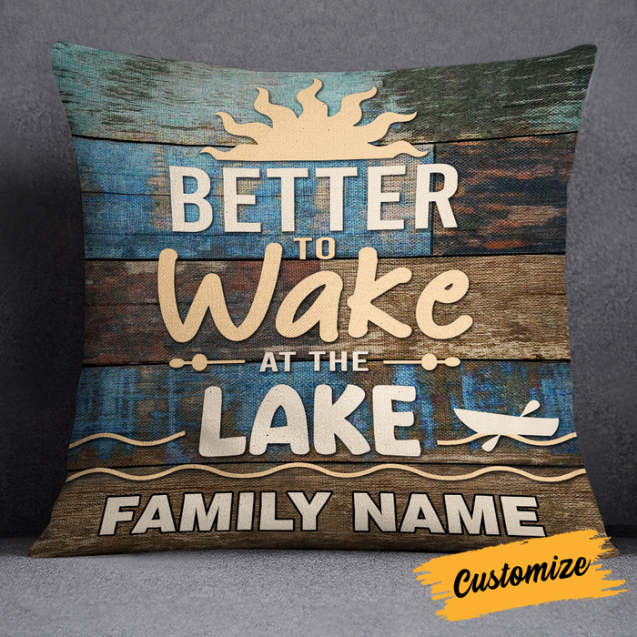 Personalized Wake At The Lake Pillow DB102 30O24 1