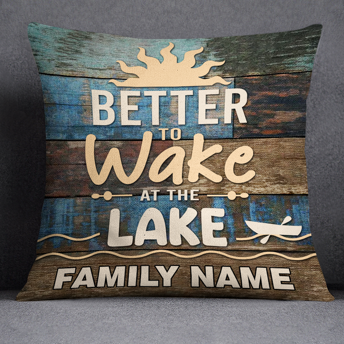 Personalized Wake At The Lake Pillow DB102 30O24 1